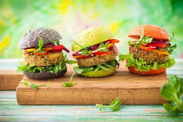 Plant based burgers