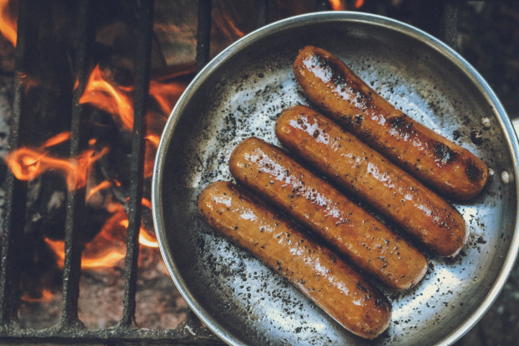 plant-based sausages