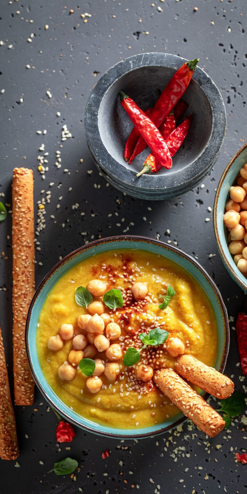 creamy chickpea soup as fresh and healthy starter 2022 03 31 18 27 56 utc