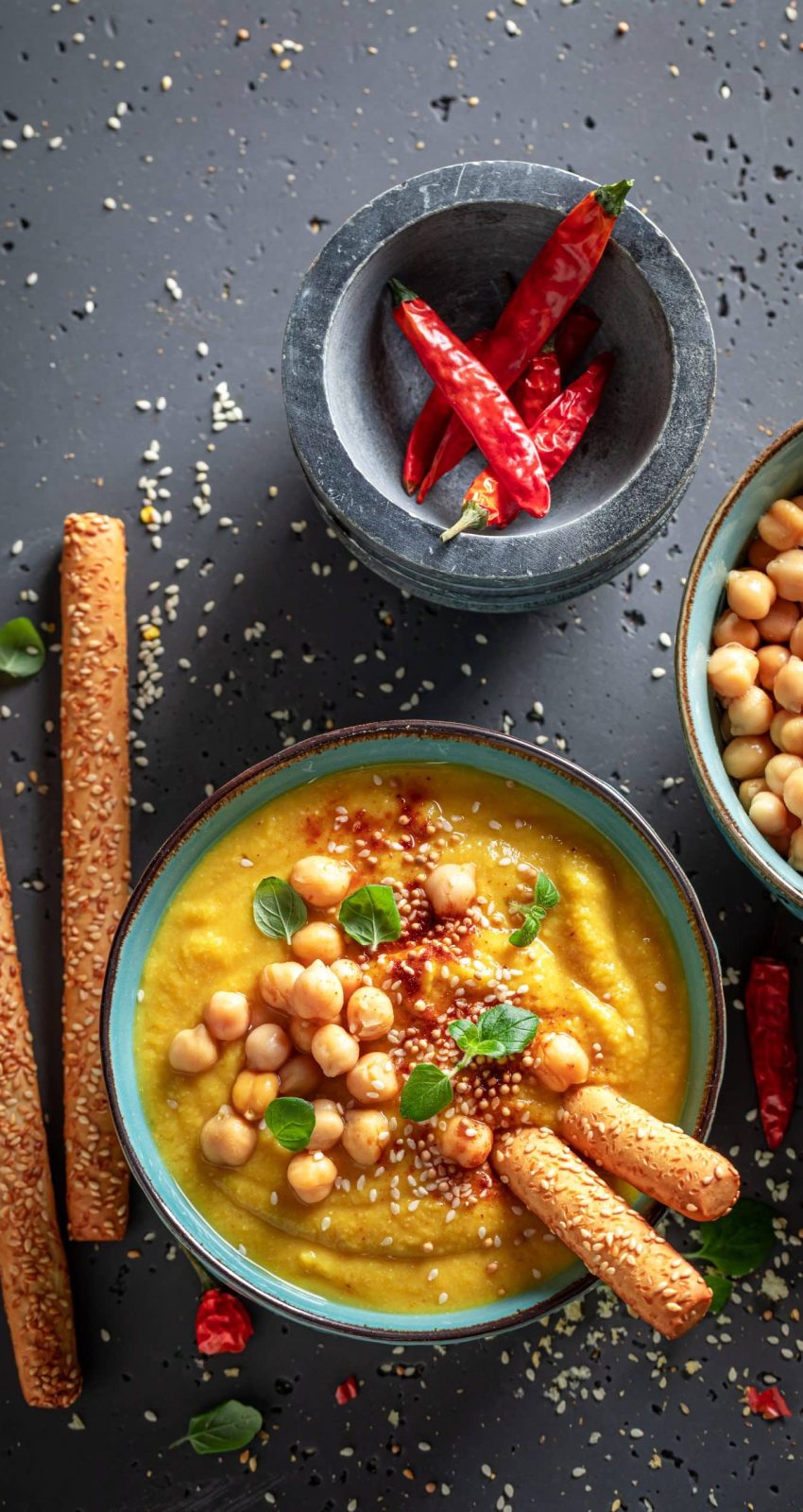 creamy chickpea soup as fresh and healthy starter 2022 03 31 18 27 56 utc