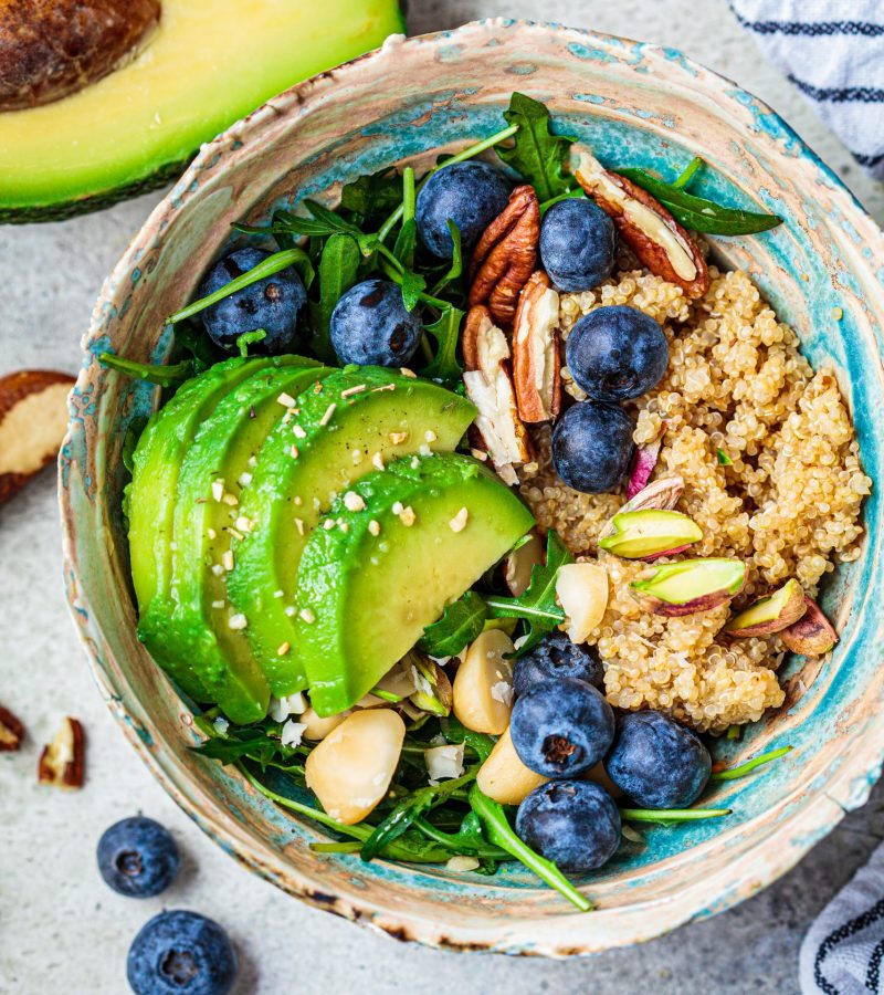 healthy quinoa salad with berries avocado and nut 2021 12 09 14 47 17 utc