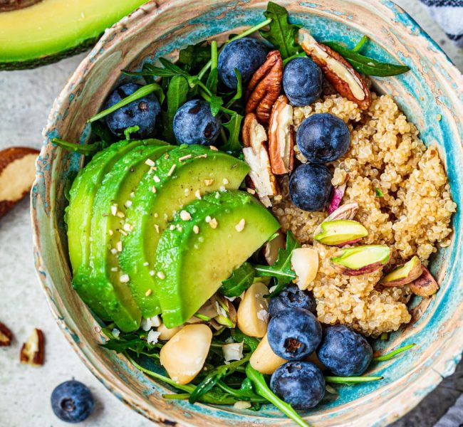 healthy quinoa salad with berries avocado and nut 2021 12 09 14 47 17 utc