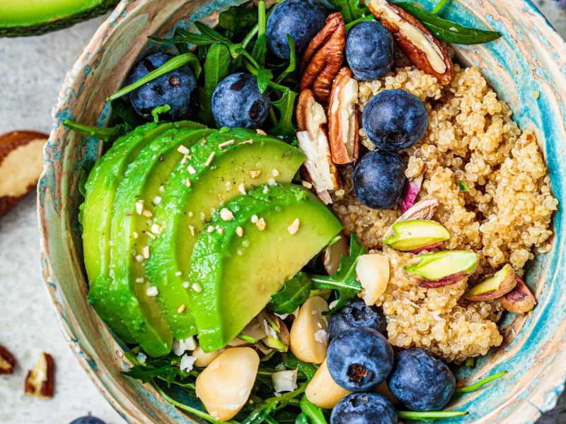 healthy quinoa salad with berries avocado and nut 2021 12 09 14 47 17 utc