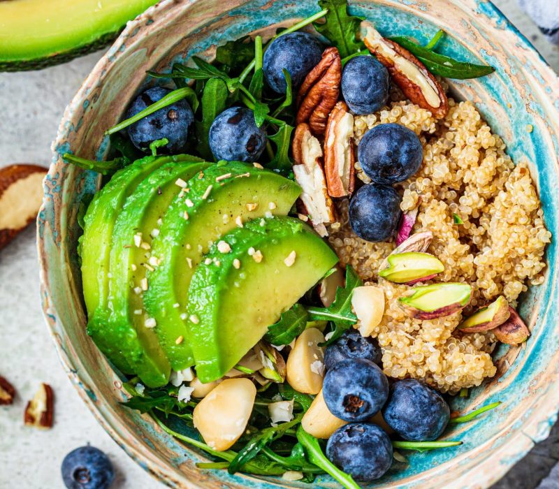 healthy quinoa salad with berries avocado and nut 2021 12 09 14 47 17 utc