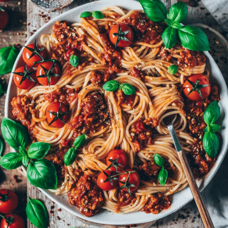 Vegan Spaghetti Bolognease